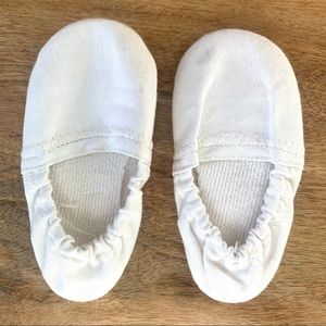 Toddler white slip on alpargatas from Argentina